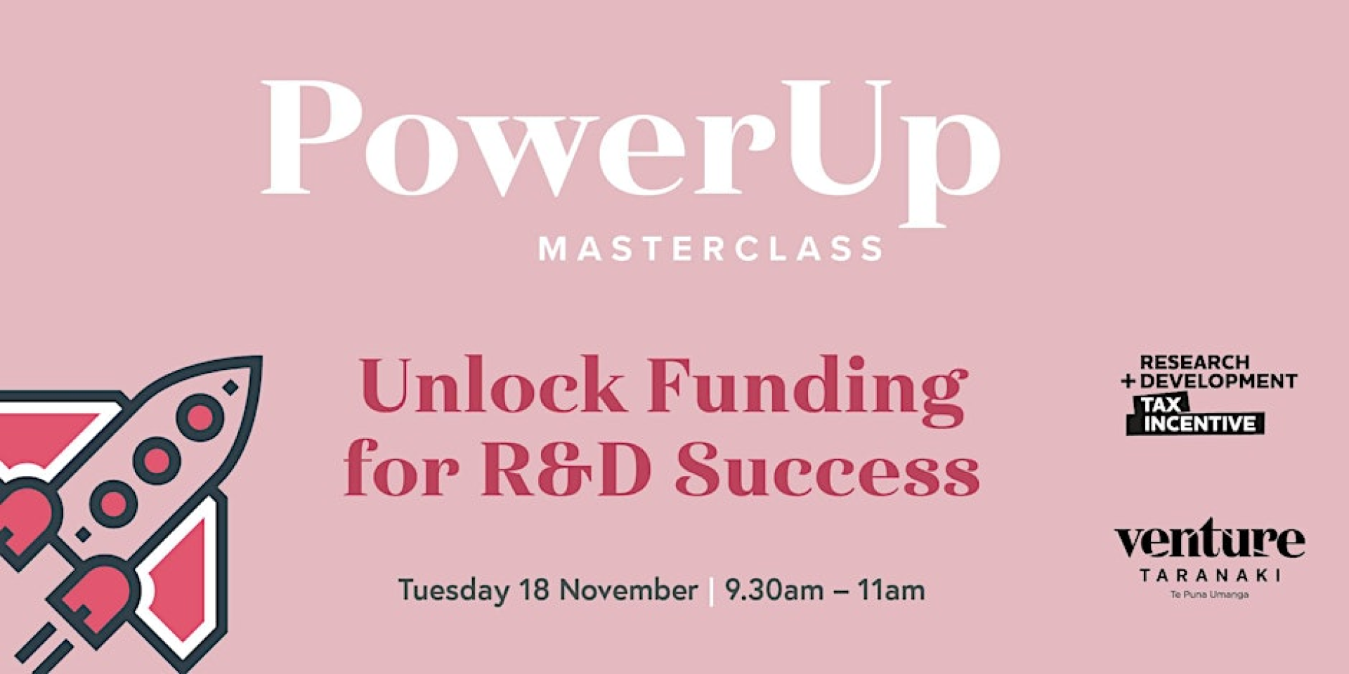 PowerUp Masterclass Unlock Funding for R&D Success