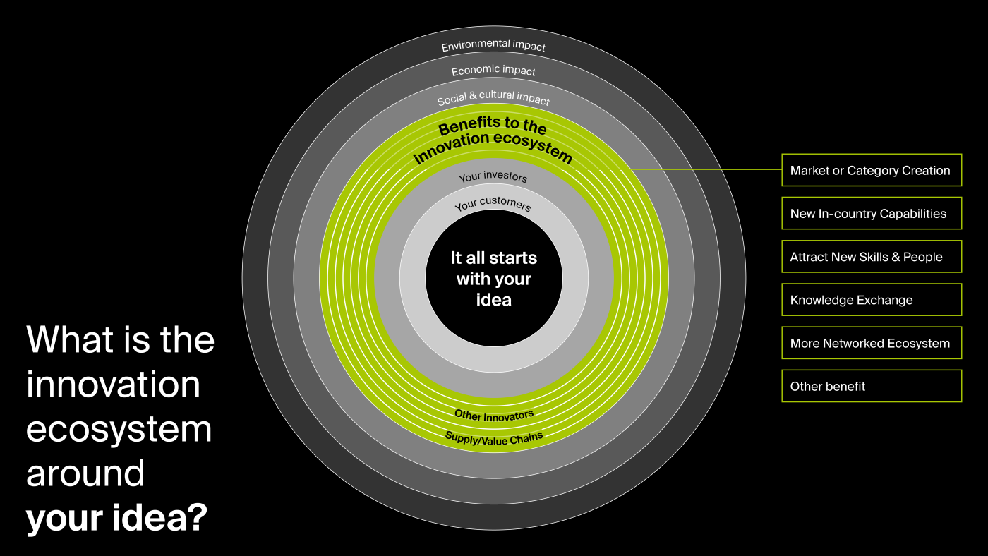 Ārohia Innovation Trailblazer - What is the innovation ecosystem around your ideachart