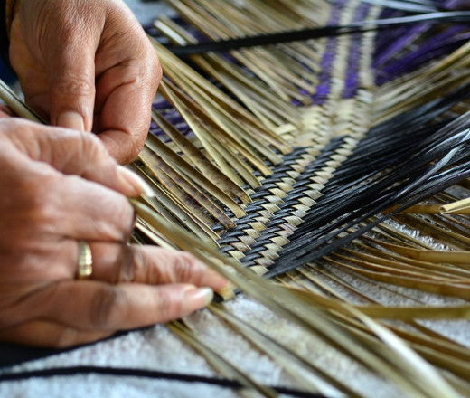 Flax weaving