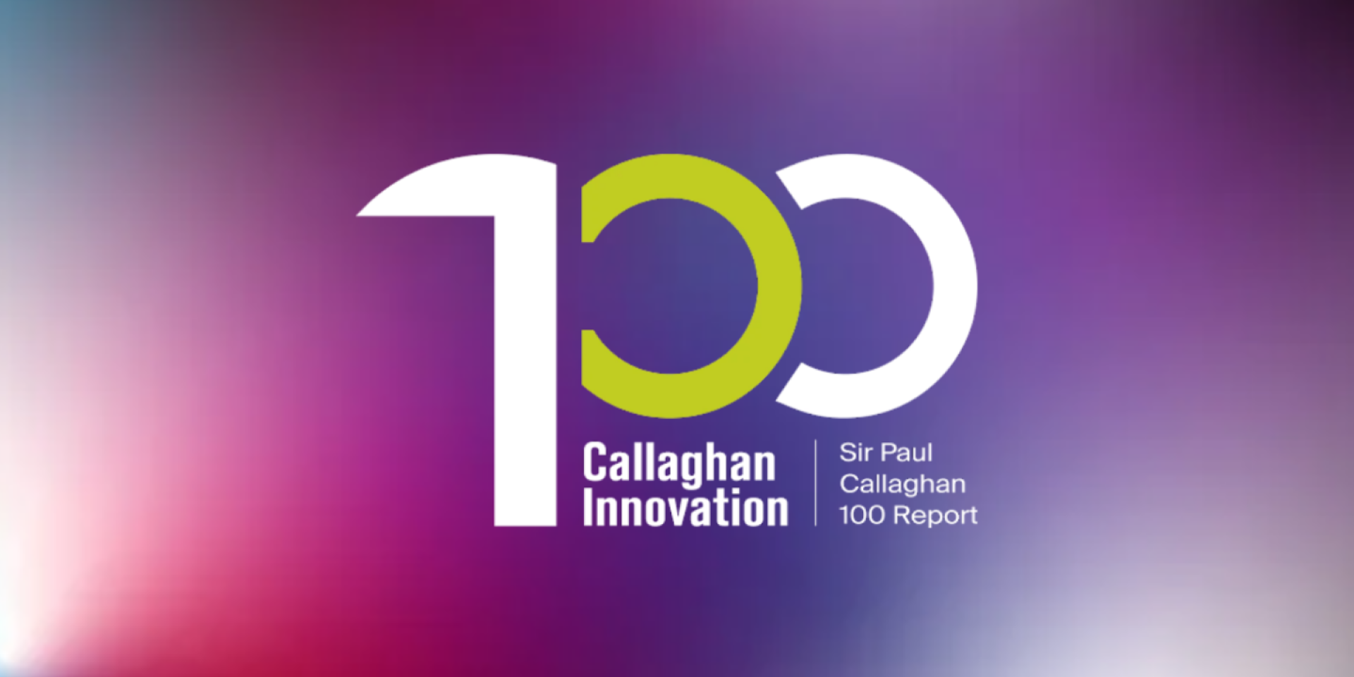 Sir Paul Callaghan 100 Report Banner